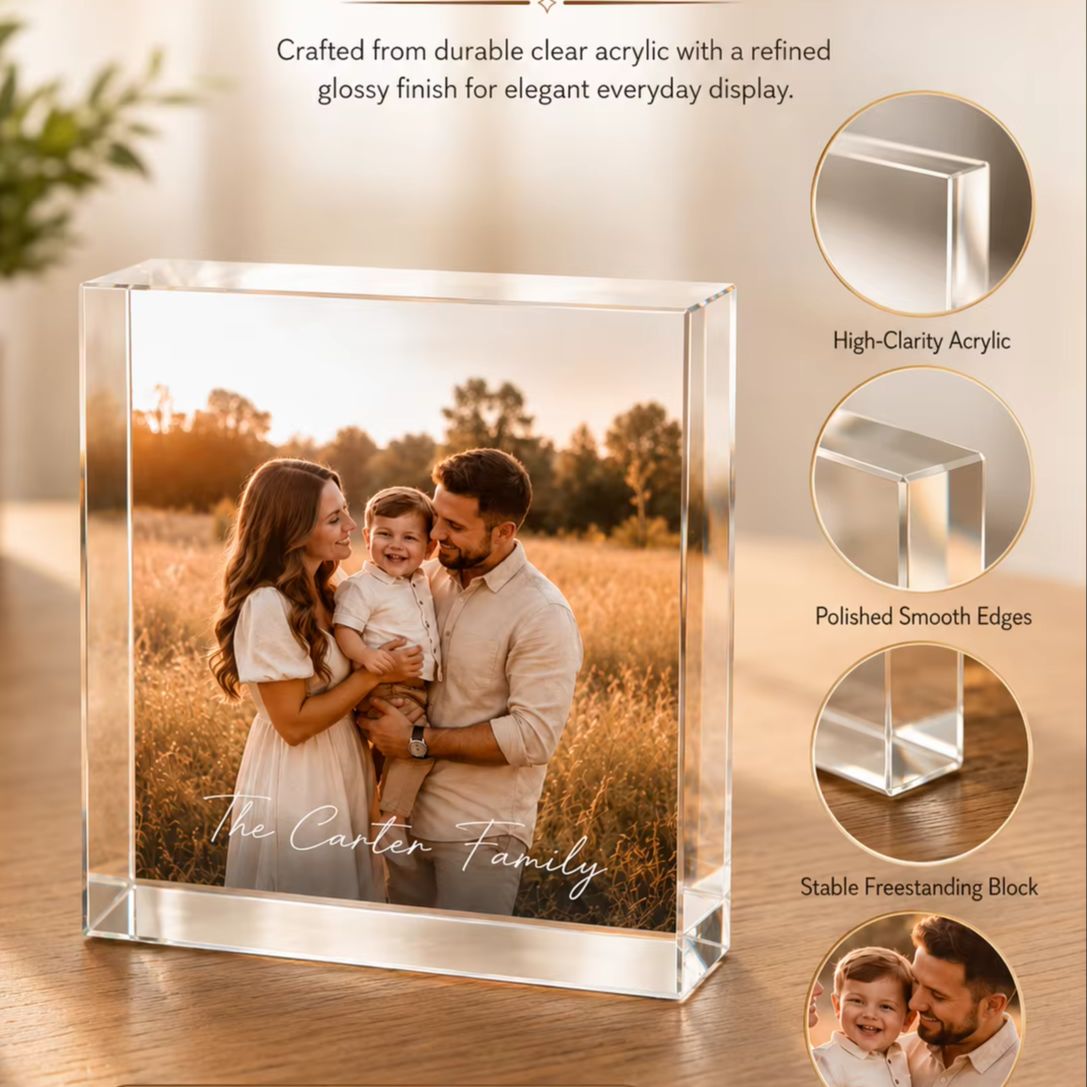 Personalized Family Acrylic Ph - Photo Acrylic Block review and price
