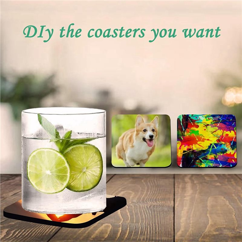 100Pcs Sublimation Blank Cup C - Coaster Sublimation Blank review and price