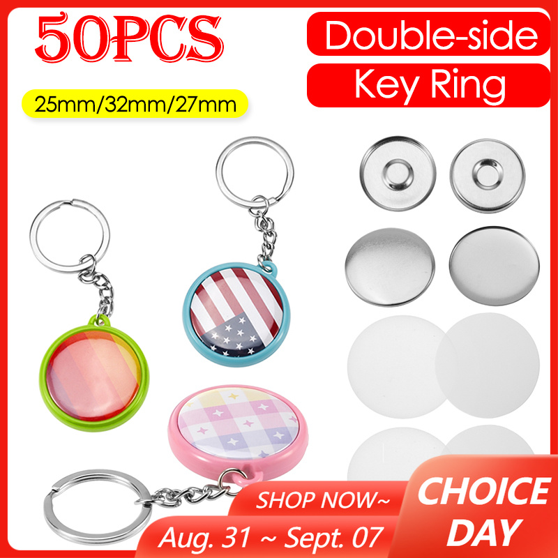 50pcs/Set 25mm 32mm 37mm Doubl - Button Badge Blank review and price