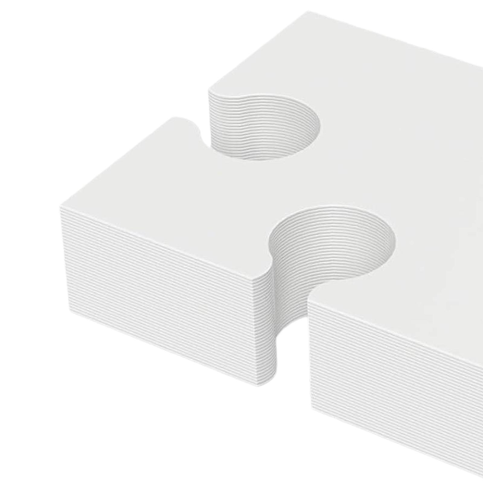 White Cardboard Puzzle Set Bla - Puzzle Blank White review and price